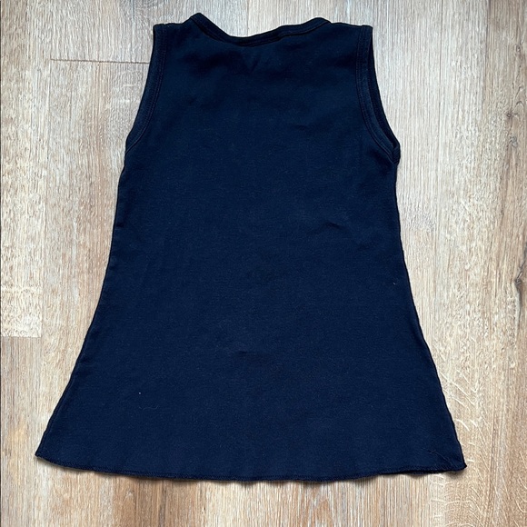 Dori Creations Navy Rhinestones Peace Sign Design Kids Tank Top Size 3 - Picture 6 of 14